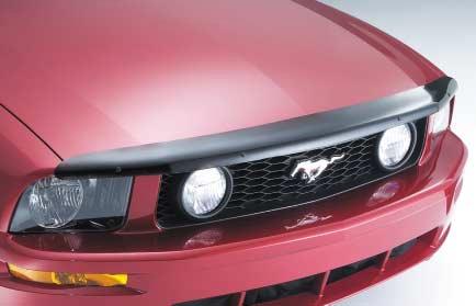 Constructed of virtually unbreakable, smoke-colored GE Lexan polycarbonate and features Mustang logo.