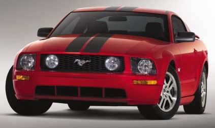 Available with Mustang script logo for V6; without logo for V8. Base Part No.