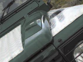 powder coated wing tops Pair Satin black DA3080 Bonnet protector natural Aluminium DA3081