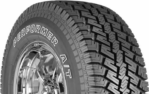 Performer A/T 50,000 MILE LIMITED WEAR WARRANTY All Terrain Tread Deep, aggressive tread design delivers exceptional traction and roadablilty.