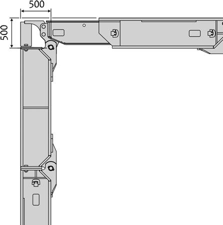 male female hydraulic ram unit intermediate extension optional end extension leg length = corner pin to corner pin