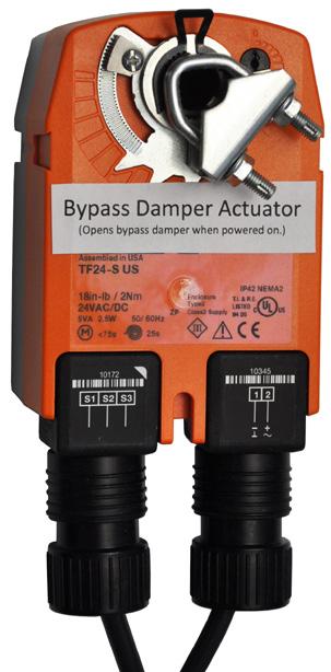 TECHNICAL DATA 5.8 Belimo Actuator 5.8 BELIMO TFB24-S DAMPER ACTUATOR The Belimo TFB24-S actuators are used for all rectangular bypass dampers.