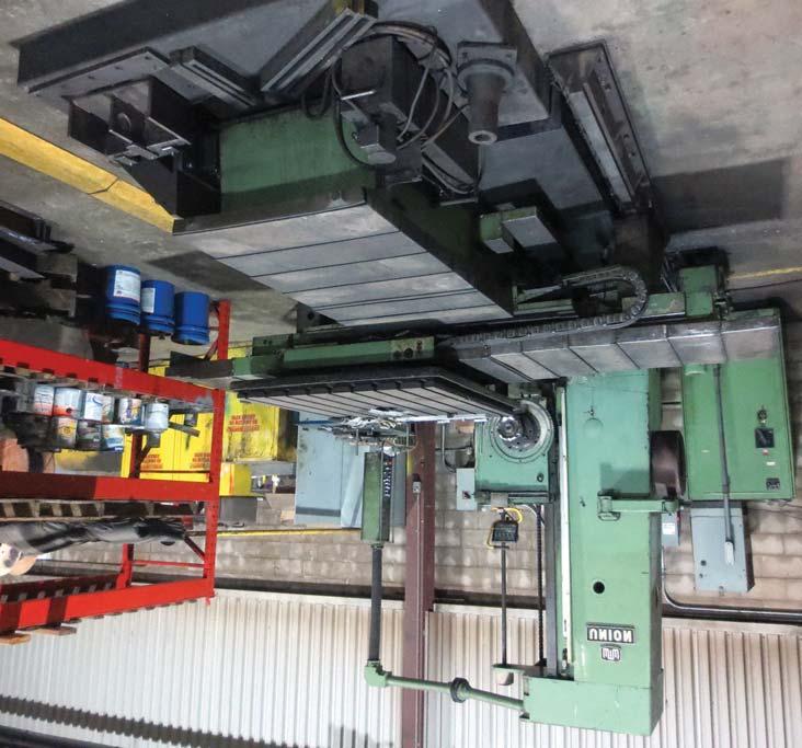 4" Spindle 3 Available OMS 170-SL 6 x 6 x 5/8, 90 Ton Iron Worker UNION 4 Horizontal Boring