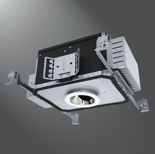 ESCRIPTION Recessed 3.5 aperture directional luminaire with angle cut shielding reflector utilizing a LE array. Housing is air tight and suitable for 2x8 residential or commercial constructions.