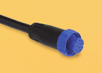 PX0400 Overmoulded Flex connector for pre-wired cable assemblies Cable range 2.5-9.