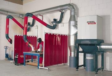 ProSource LOW VACUUM CENTRAL SYSTEMS Contact your local Lincoln representative for a custom quotation on Low Vacuum Central Systems, including extraction arms, fans, Statiflex 6000-MS filter systems,