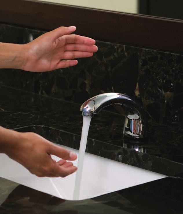 Equipped with Surround Sensor Technology, Auto Faucet delivers water only when needed, resulting in water savings of up to