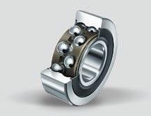 axis. The conical bearing rings that are reminiscent of thin disc springs are a special feature of series AXS. These special rolling bearing rings are manufactured using forming methods.