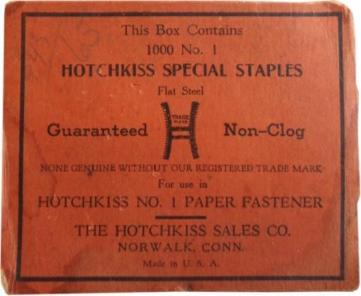 It wasn't an accident that the original Compo was designed to use staples of exactly the same size as the Hotchkiss No 1.