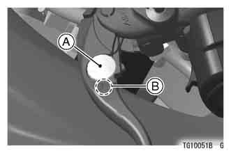 56 GENERAL INFORMATION Brake/Clutch Lever Adjuster There are adjusters on both the brake and clutch levers.