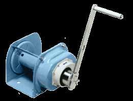 Manual 150 lb. to 3,000 lb. MSeries Compact spur gear hand winches for lifting and pulling All manual winches feature an integrated load brake and are well-suited for both lifting and pulling.