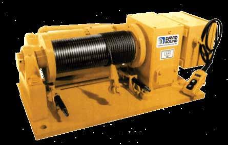 Specialty Applications 203Series Base-Mounted Lifting Winch Frequently used in processing
