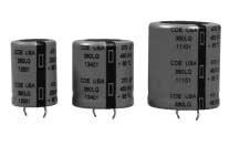 Type 380LQ, 85 C Compact, High-Capacitance Snap-in 27% Smaller for Same Capacitance Type 380LQ is on average 27% smaller and more than 10 mm shorter than Type 380L.