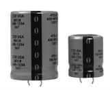 25% Smaller for Same Capacitance Type 381LR, 105 C Ultra-High-Ripple Snap-in Compared to standard 105 C snap-ins like the Type 381L/LX the new Type 381LR can handle an extra 25% ripple current or
