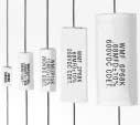 Type WMF, Polyester Film Film/Foil Axial Leads Commercial, Industrial Applications Type WMF axial-leaded, polyester film/foil capacitors, available in a wide range of capacitance and voltage ratings,