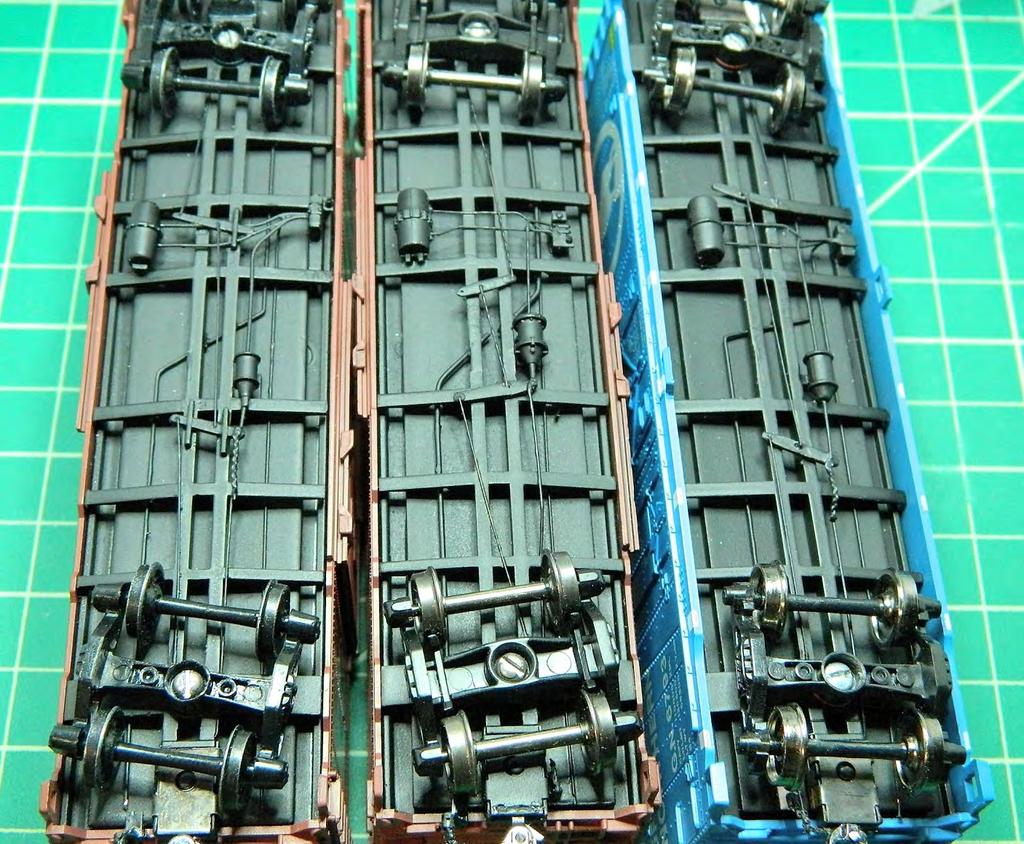 A Trio of Freight Cars Left to right: Intermountain; Cal-Scale; Athearn Blue Box (recycled parts).