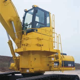 95 m) manual tilt cab riser provides for operating height with excellent visibility for loading and unloading processing equipment, trucks, and rail cars.