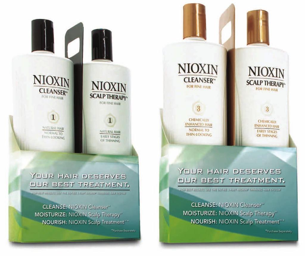 Nioxin BONUS Size Systems 1 and 3 Cleanser and Scalp Therapy! You can t beat these savings on the revolutionary NIOXIN Products. This month purchase 25.