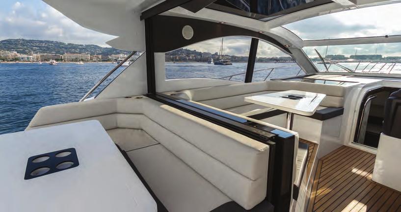 The sporty 485 HTS has its focus on highperformance and confident maneuverability. However, Galeon also designed in an amazing level of comfort and innovation.