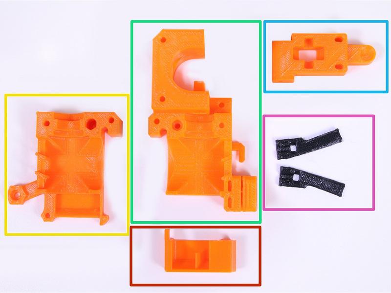 Step 2 3D printed parts Extruder-cover Extruder-body Attention!
