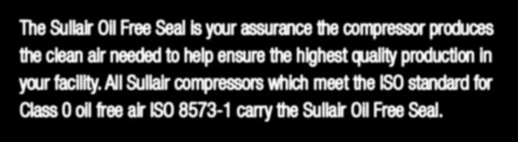 PERFORMANCE. These are the pillars that drive the quality of Sullair compressed air solutions. It s a promise we keep with every machine we make.