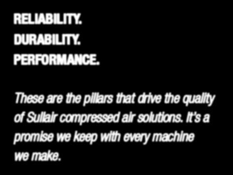In factories and shops all over the world, you ll find Sullair compressors that have stood the test of time, running consistently today like they did on day one.