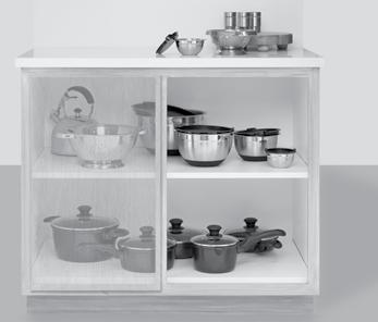mm) 6935140100 6935140150 Left LEMANS II The perfect solution for blind corner cabinets: convert lost space into functional storage.