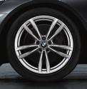 3 19" M light alloy wheels Double-spoke style 647 M In Bicolour and with the BMW M logo. Also available as a 19" winter tyre set.