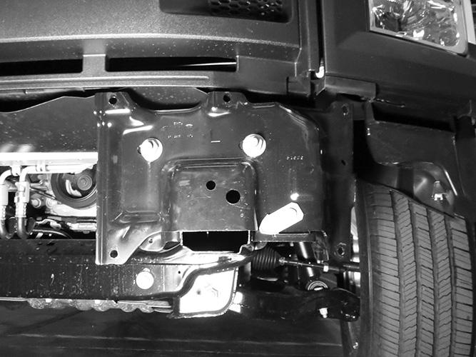 Driver Side Installation Pictured (2) 10mm x 30mm Hex Bolts (4) 10mm Flat Washers (2) 10mm Nylon Lock Nuts (2) 12mm x