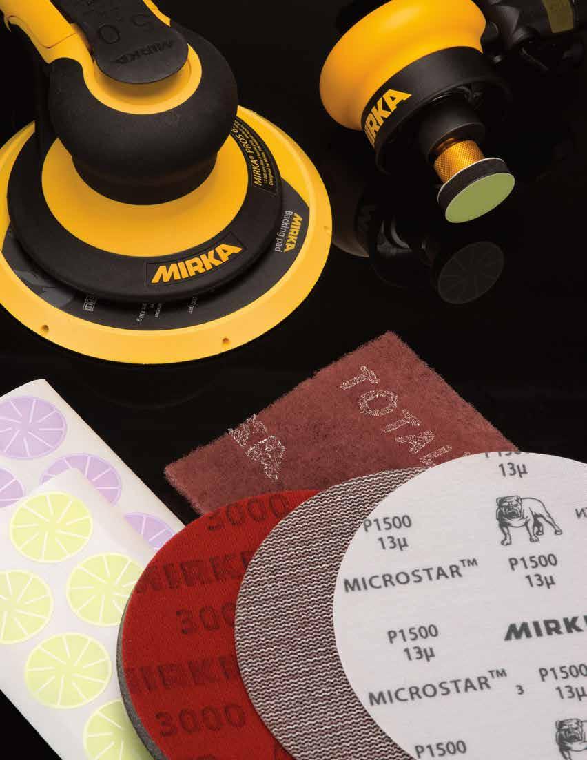 Innovative solutions for automotive refinishing. Mirka Abrasives provides a full range of solutions from surface preparation through paint and clearcoat polishing.