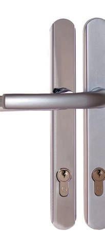 Grey (RAL7040) 2QHB0009 12 PVD Gold 2QHB0005 12 Polished Chrome 2QHB0006 12 Satin Chrome 2QHB0007 12 92PZ Sprung to fit Lockmaster, Yale YS170 and Mantis 3 Up to 72mm door thickness Flange around