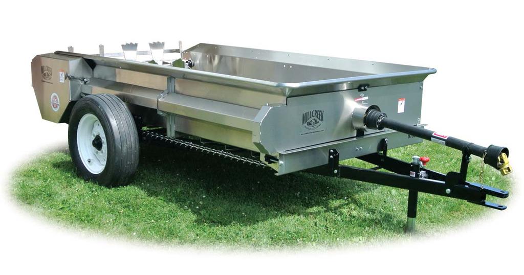 The FIRST company to build compact horse manure Optional upper beater available Model 97ss (109 cubic feet, or 77 bushels) For more than 20+ horses or livestock