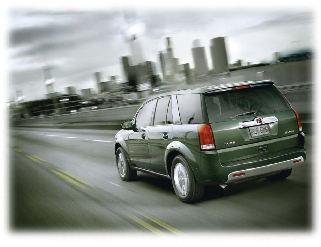 T he intent of this guide is to provide information to help you respond to emergency situations involving the 2007 Saturn VUE Green Line Hybrid in as safe a manner as possible.