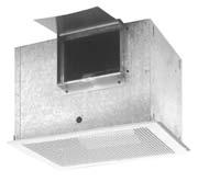 Ceiling&InlineVentilators Model T900-T1500 Commercial Ventilators Models T900-T1500 & T900L-T1500L 20 gauge galvanized steel housing 8" x 12" duct connector with built-in backdraft damper 1 2"