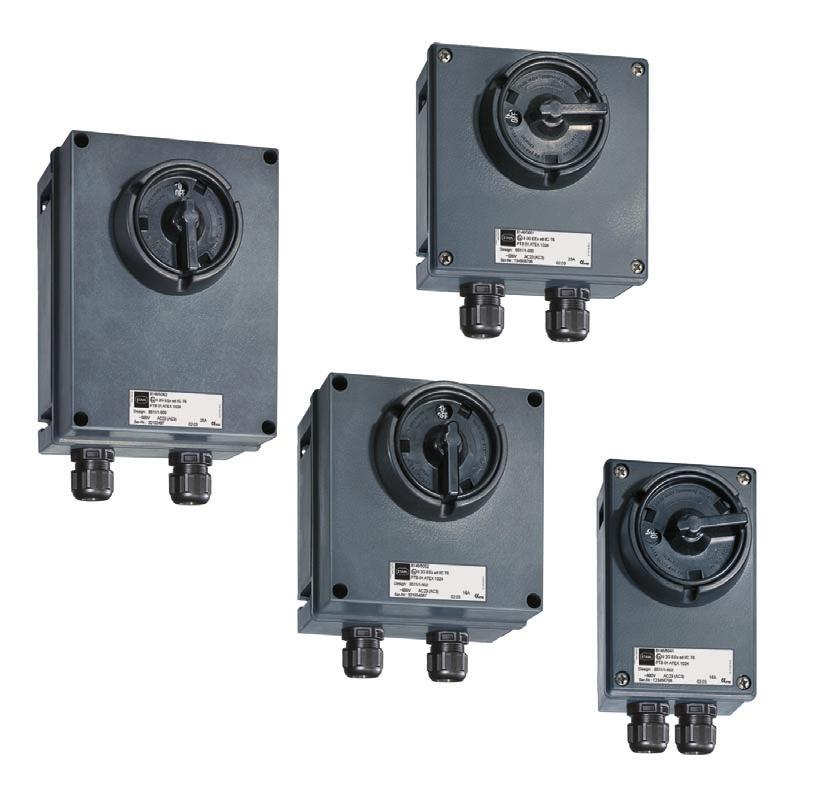 www.stahl.de Load disconnect switch > Motor switching capacity AC-3 and AC-23 acc. to DIN VDE 0660 part 107 IEC/EN 60947-3 > Isolating characteristics acc.