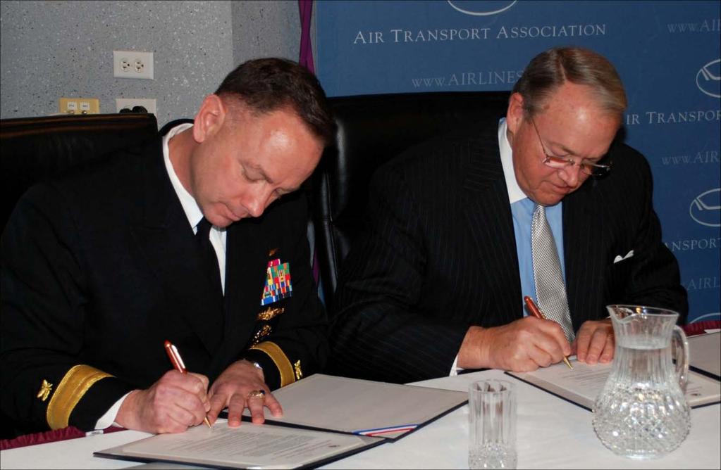 Strategic Alliance for Alternative Aviation Fuels RDML Kurt Kunkel and ATA President and CEO