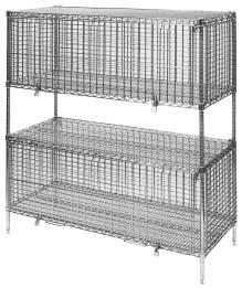 Fits between any two shelves spaced 20" (508mm) apart on any Super Erecta Shelf Wire Unit with 24" (610mm) wide shelves in 30", 48" and 60" (762, 1219 and 1524mm) lengths.
