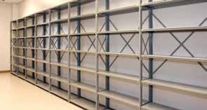 Components For Open Construction Sway Braces (A & B) A Sway braces provide stability for Open Type shelving. They are furnished in sets of two braces to fasten to one back or side of a unit.