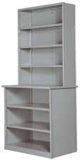 Ledge and Counter s Ledge s Ledge type shelving is recommended where greater depth of the lower compartment is desired, and a convenient working height surface ledge is required.