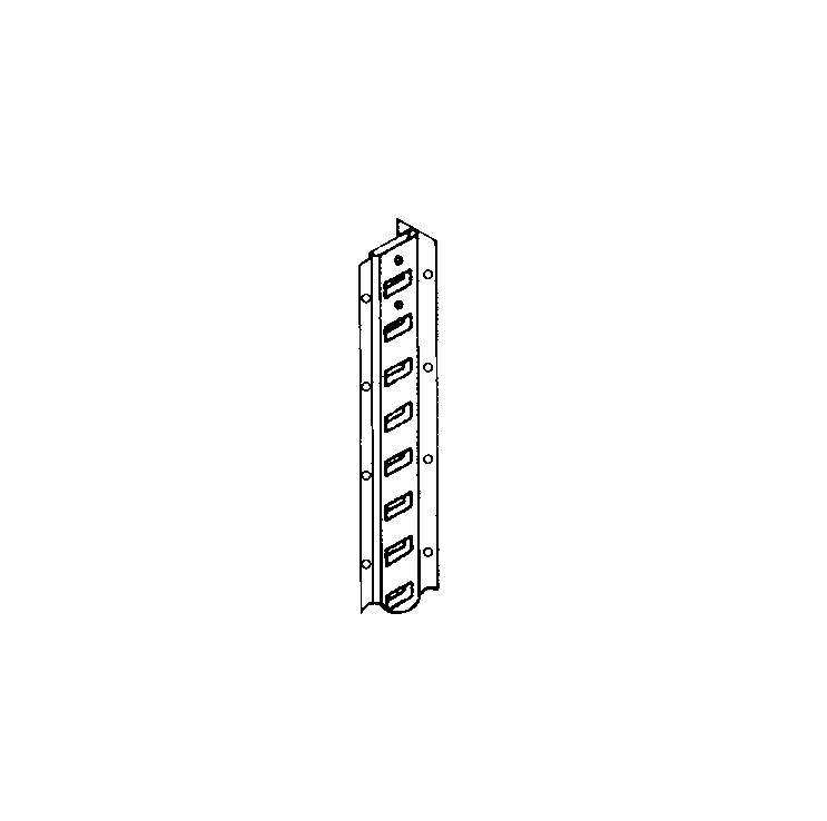 COMPONENTS & Dimensions Beaded Front PostS True flush construction. Slotted on 1-1/2'' centers to permit easy shelf adjustment. Multiple posts can be spliced for added height.