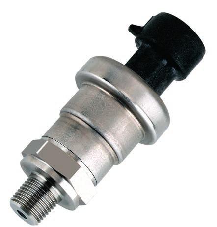 P4000 Hermetically Sealed Pressure Sensor 26.8 [1.06] 0-100 up to 0-5000 PSI 1/8-27 NPT, 1/4-18 NPT Electrical Connection Packard Metri-Pack 150 Housing Material 304 Stainless Steel Output Signal 0.