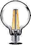 Classic bulbs Classic bulbs filament DIM frosted 40W - 100W Clear E27 B22 1 2 3 4 5 6 7 8 9 10 Efficacy Bulb shape Lifetim e Energylabel Classic bulb W W lm lm/w K pcs Hrs. H x W 8718696 1 D 5.