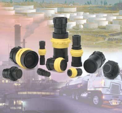 PF Series Thermoplastic Non-Spill Couplings and for Bulk