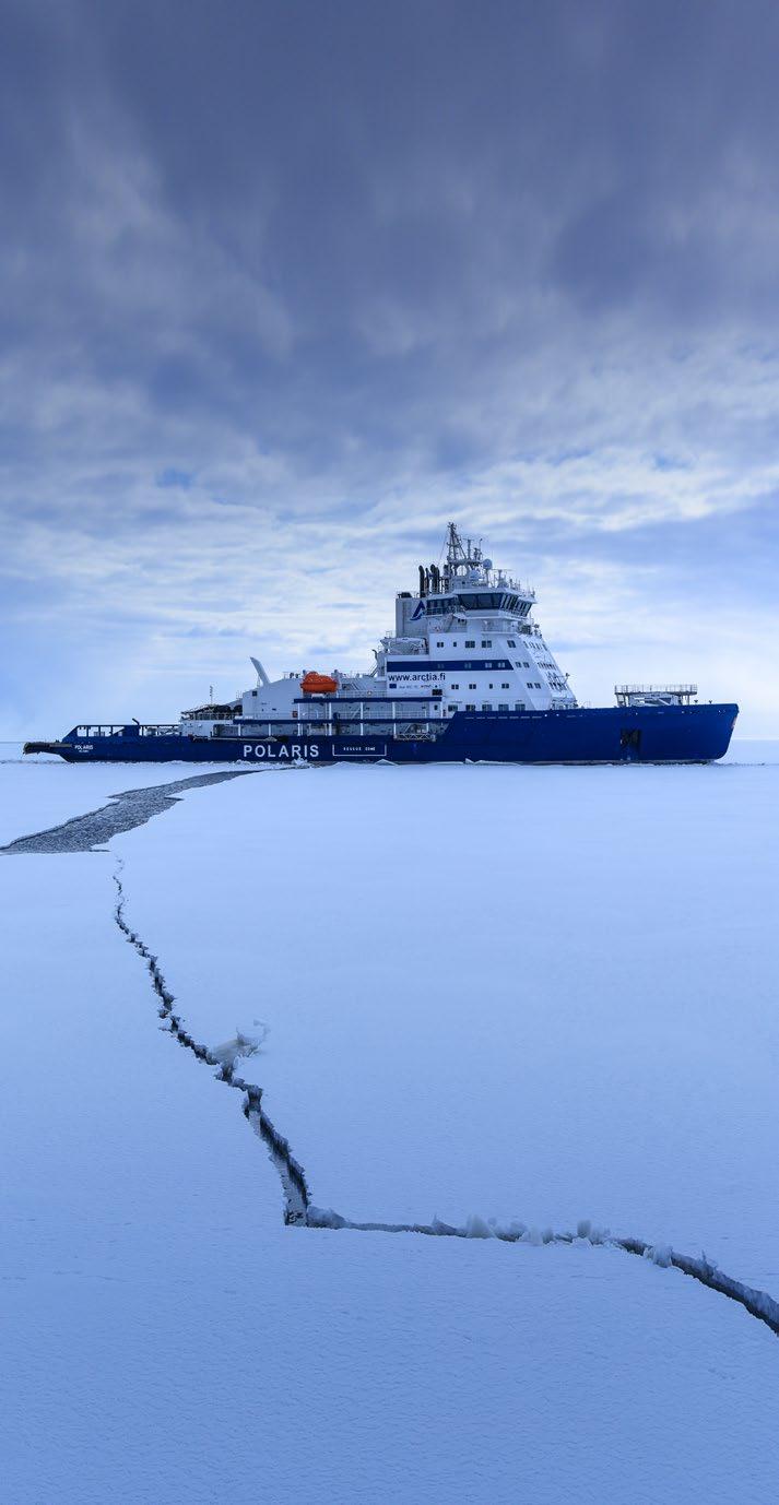 22 23 OPERATE A world-leading polar maritime service partner Arctia Ltd. deploys one of the strongest icebreaker fleets in the world.