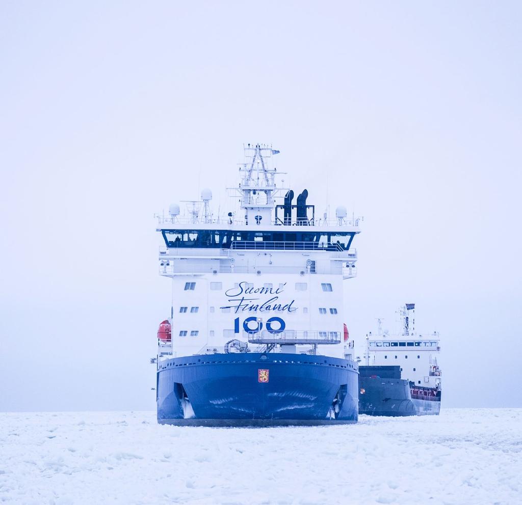 56 57 POLARIS: THE FIRST LNG-POWERED ICEBREAKER IN THE WORLD Commissioned in September 2016, the icebreaker Polaris is the latest addition to the Finnish fleet.