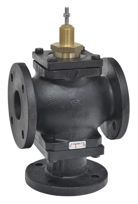 G765, 3-Way, Mixing langed Globe Valve pplication This valve is typically used in large ir Handling Units (HU) on heating or cooling coils.