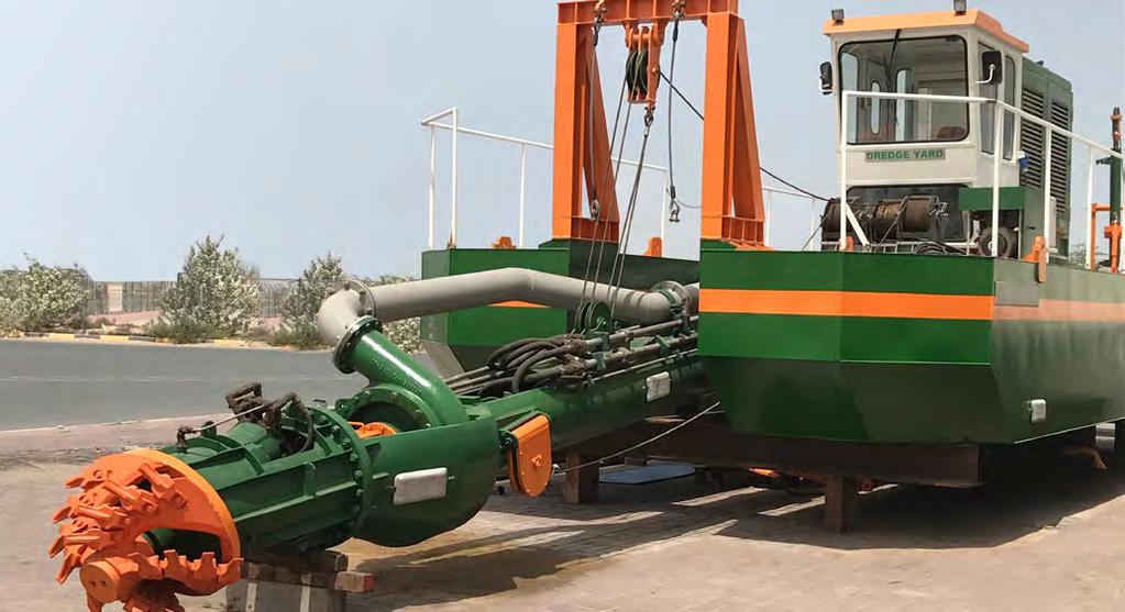 CUTTER SUCTION DREDGERS Our multipurpose ECO Cutter Suction Dredgers are especially designed to collect soil, silt, sediments and sand.
