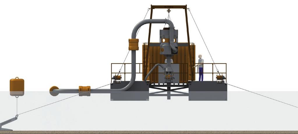 A-FRAME DREDGER 250 17 Main specifications Length 12.192 mm Width 7.376 mm Height 6.090 mm Design draught 607,2 mm Total weight ± 35.