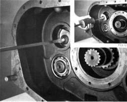 countershaft front bearing from right reverse idler gear bore. 5.