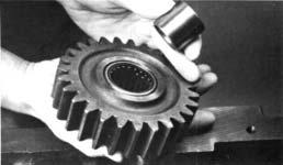 the thrust washer, and gear from case. 4.